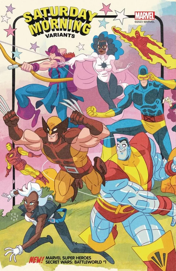 MARVEL SUPER HEROES SECRET WARS: BATTLEWORLD 1 SEAN GALLOWAY SATURDAY MORNING VARIANT