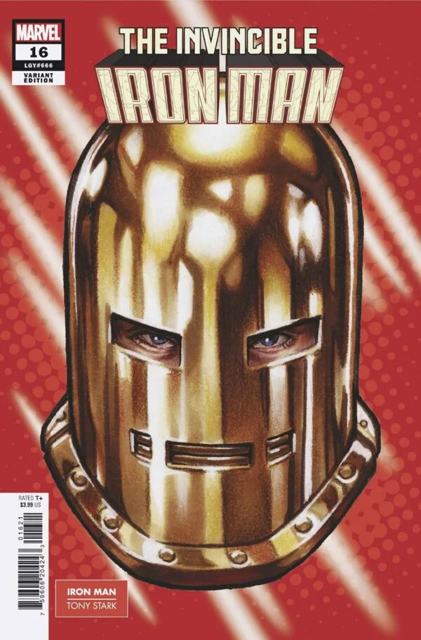 INVINCIBLE IRON MAN #16 MARK BROOKS HEADSHOT VARIANT