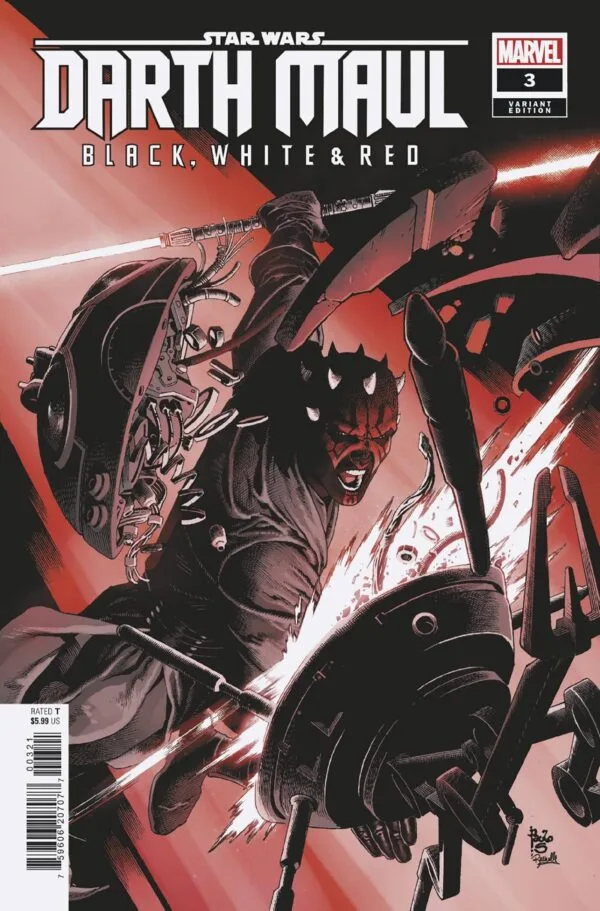 STAR WARS: DARTH MAUL - BLACK, WHITE & RED #3 PAULO SIQUEIRA VARIANT