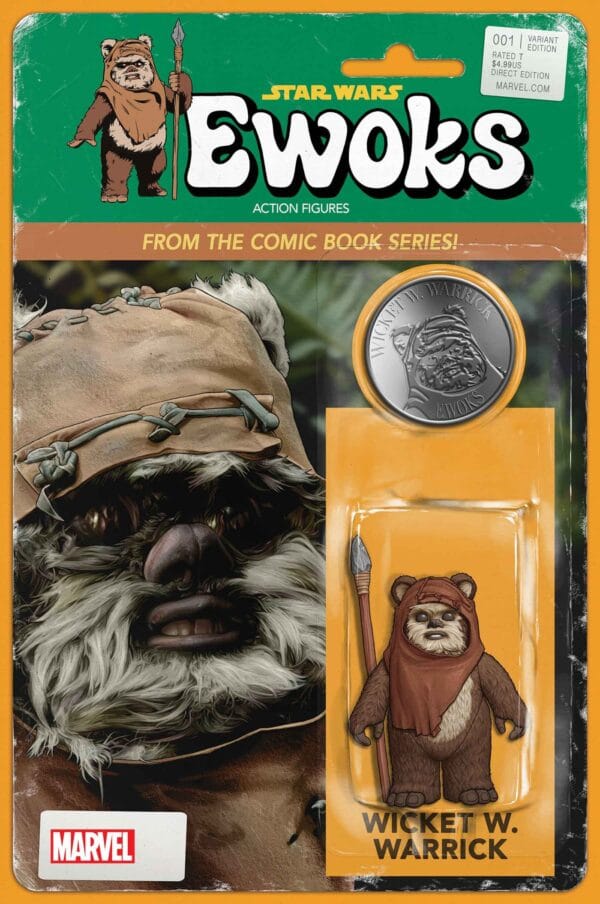 STAR WARS: EWOKS #1 JOHN TYLER CHRISTOPHER ACTION FIGURE VARIANT